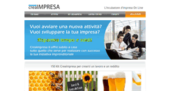 Desktop Screenshot of creaimpresa.it